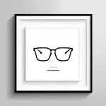 square-framed glasses image